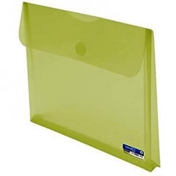SOBRE CIERRE VELCRO Y FUELLE COLOR AMARILLO A4