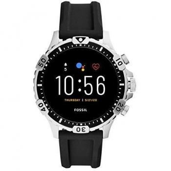 Fossil Smartwatch Pantalla táctil para Hombre de Connected con Correa en Silicona FTW4041