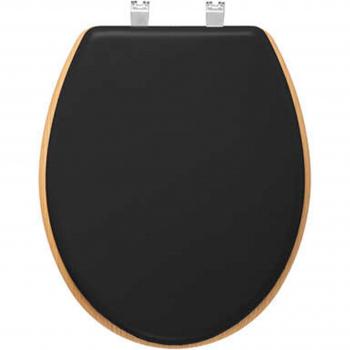 Soporte de papel higiénico con reserva y soporte para teléfono en metal negro carbón - 59 cm x 18,5 cm x 12 cm