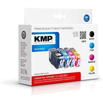 Cartucho de Tinta KMP C81V Promo Pack (Negro, Cian, Magenta, Amarillo, 46 ml cada uno, 530 páginas por cartucho, Caja)
