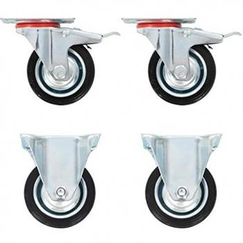 vidaXL Ruedas de transporte 4 unidades 75 mm