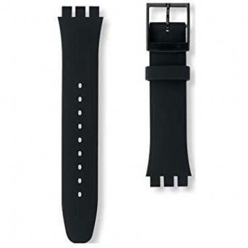 Correa de Reloj de goma - Swatch Rebelde Negro *** Correa Sólo ***