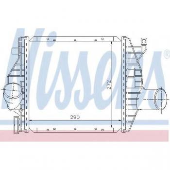 Intercooler NISSENS 96843 - Intercooler de alta eficiencia, fabricado por Nissens, diseñado para optimizar la refrigeración del aire en motores turboalimentados, con una construcción robusta y materiales de calidad que garant