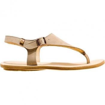 El Naturalista N5710 Coratina Piedra Pleasant Sandalias Planas de Piel con Cierre de Hebilla para Mujer