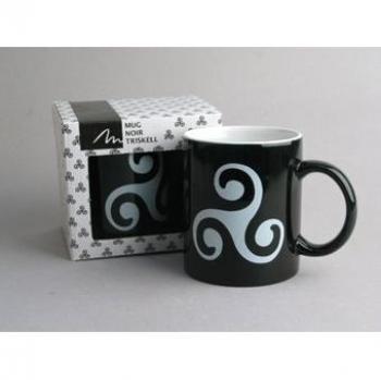 Triskell, diseño de taza, color negro