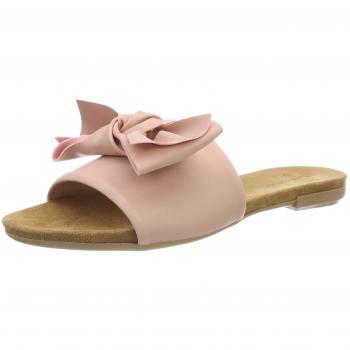 Bianco Cute Bow Slipper, Mocasines para Mujer, Beige