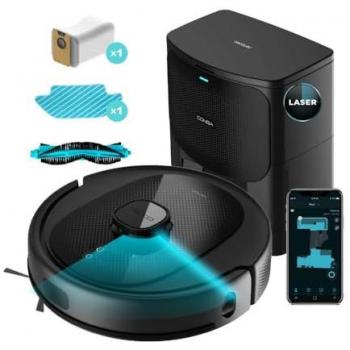 Cecotec Robot Aspirador Conga 8290 Power Ultra Home Genesis, 280 min de autonomía, 7000 Pa de succión, sistema láser, base autovaciado con bolsa de 3 L, función 4 en