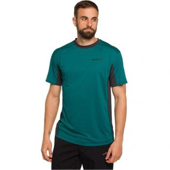 Camiseta de montaña Trangoworld Ritsem para hombre en color verde/negro