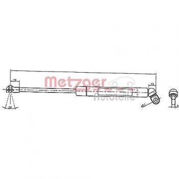Amortiguador de maletero METZGER 2110376 para BMW 5er E39