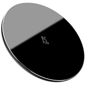Cargador Inalámbrico Rápido Baseus Qi 15W Negro con USB-C