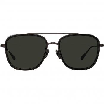 Linda Farrow JARVIS LFL1441 C2 Black Men's Sunglasses 56mm