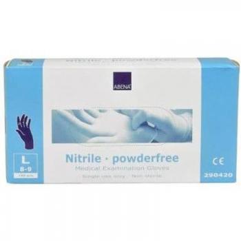 Abena Guantes Nitrilo Sin Polvo Talla L 100uds
