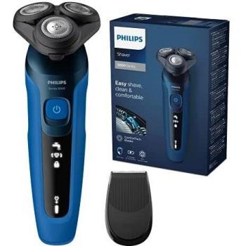 Afeitadora Eléctrica Philips Series 5000 S5466/18, Afeitado Húmedo y Seco, Sistema de Corte SteelPrecision, Cabezas Flexibles 360°, 60 Minutos de Autonomía
