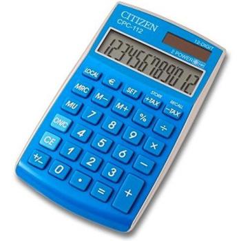 Calculadora citizen bolsillo cpc112pkwb 12 digitos celeste serie wow 63911