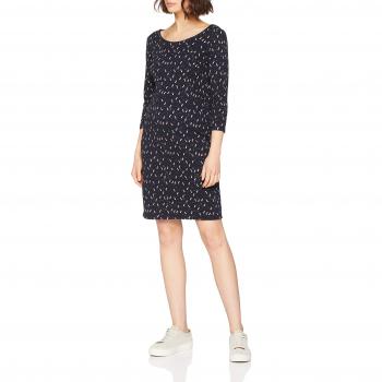 Vestido de Embarazo Negin con Estampado Total en Azul Oscuro