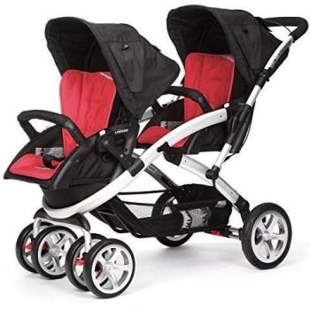 Casualplay Stwinner - Pack de silla de paseo para gemelos y bolso, color rojo