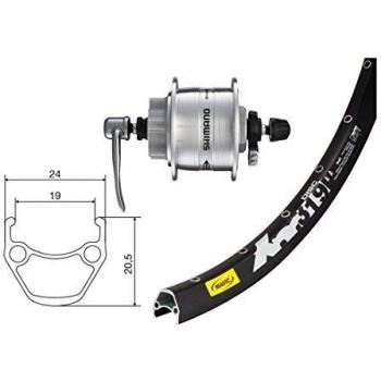 Bike-Parts 27,5´´ Vorderrad Mavic XM 319 Disc + Nabendynamo DH-3D32 6-Loch