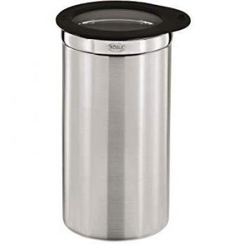 Rösle Stainless Steel Coffee Canister with Freshness Lid, 10 cm Diameter x 20 cm Height, Dishwasher Safe