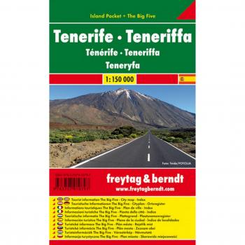Tenerife, mapa de carreteras de bolsillo plastificado Island Pocket. Escala 1:150.000. Freytag & Berndt.: Toeristische wegenkaart 1:150 000 - Aa.vv