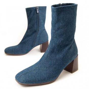 Botín de Tacón para Mujer Montevita Buonavitta4 94638 Azul Talla: 41
