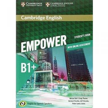 Cambridge English Empower for Spanish Speakers B1+ Student's Book with Online Assessment and Practice - 9788490361740