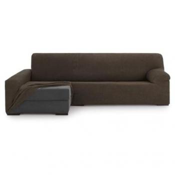 Funda Chaise Longue Brazo Largo Izquierdo Bielástica Thor Marrón 170 x 110 x 310 cm