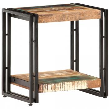 Reclaimed Solid Wood Side Table 15.7x11.8x15.7