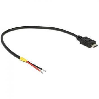 DeLOCK 85541 0.2m Micro-USB B Macho Negro - Cable USB