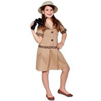 Fyasa 706354-T02 - Disfraz de safari para niña de 7 a 9 años, multicolor, mediano