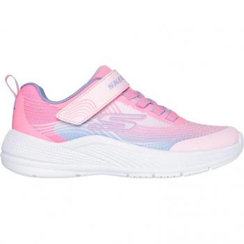 Zapatillas multideporte Skechers Microspec Advance rosa y blanco para niño - Talla 28