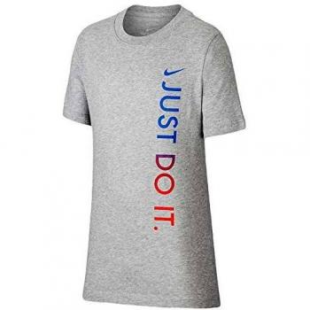 NIKE U NSW tee JDI Vertical Shirt, Dark Grey Heather, S Boys