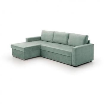 Sofá Cama Chaise Longue Isabella Económico Agua Marina Izquierda 236x146x85