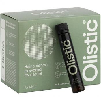 Olistic For Men Tratamiento Anticaída 28 Dosis de 25ml Complemento Nutricional Capilar Fórmula Vegana con 30 Ingredientes Naturales