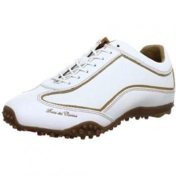 Duca del Cosma Mare Evolution - Zapatos de golf de cuero mujer, color blanco, talla 37