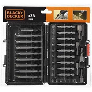 Black+Decker A7202-XJ Kit Piezas para atornillar, 38-Piece, Set