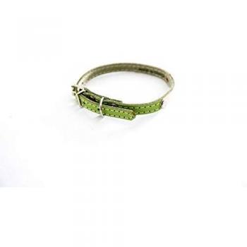 Collar acolchado para perro con placa Martin Sellier y costuras de diseño