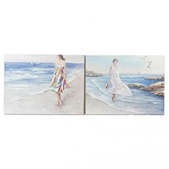 Cuadro DKD Home Decor 120 x 3,5 x 90 cm Mediterráneo (2 Unidades)
