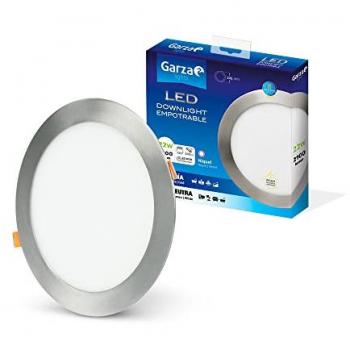 Downlight LED Empotrable Circular Extraplano 22W 2100Lm 6500K 225mm Níquel