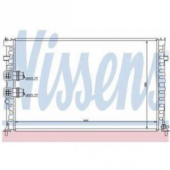 Nissens 63746 Radiador, refrigeración del motor