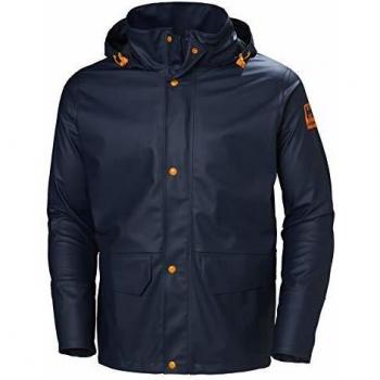 Chaqueta de lluvia Helly Hansen Gale 70282, resistente al agua, color azul marino, talla XL