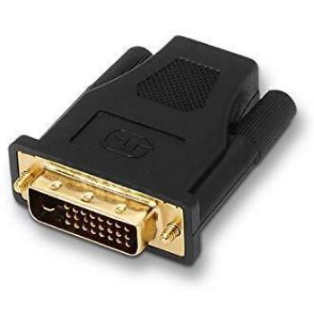 AISENS A118-0091 - Adaptador DVI a HDMI para Pantalla Full HD, Color Negro