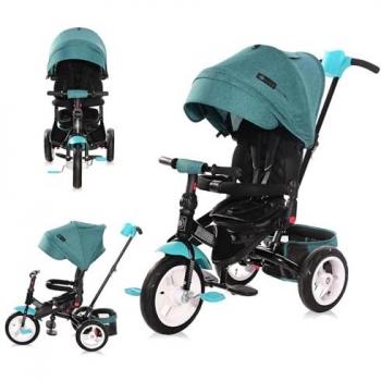 Triciclo Evolutivo Lorelli Jaguar 4 en 1 con Capota, Asiento Giratorio 360º y Ruedas Neumáticas