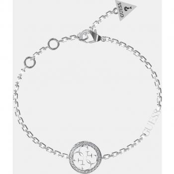 Guess JUBB02137JWRHS Pulsera Life in 4G de Acero con Circonitas para Mujer