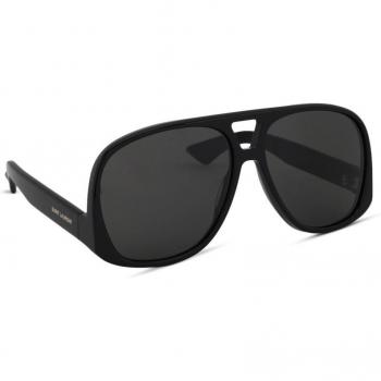 Saint Laurent SL 652 001 59 Solace Black Grey Sunglasses, Female, Black, Size: 59 MM