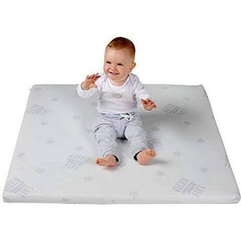 Colchón para parque infantil bebé safe asleep® 75 x 100 cm, 4 cm de altura, desenfundable
