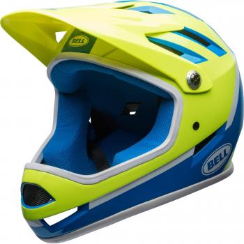 BELL Sanction - Casco de Bicicleta Niños - Amarillo/Azul Contorno de la Cabeza 57-59 cm 2018