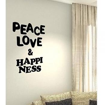 Love de la paz y la felicidad - Smile Corazón Vida Familia Amor Casa junto Cita Pared Calcomanías de vinilo pegatinas Art Decor DIY