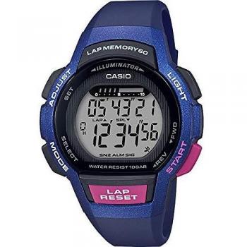 CASIO Womens Digital Quartz Watch with Resin Strap LWS-1000H-2AVEF