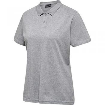 Hummel Women's Red Classic Short Sleeve Polo Shirt