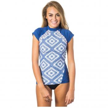 Camiseta UV Manga Corta Rip Curl para Mujer Del Sol CS Fash